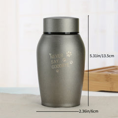 Custom Engraved Metal Pet Urn for Dog Cat Ashes
