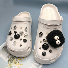 17pcs Love Shoe Charms Decorative Buckle Accessory