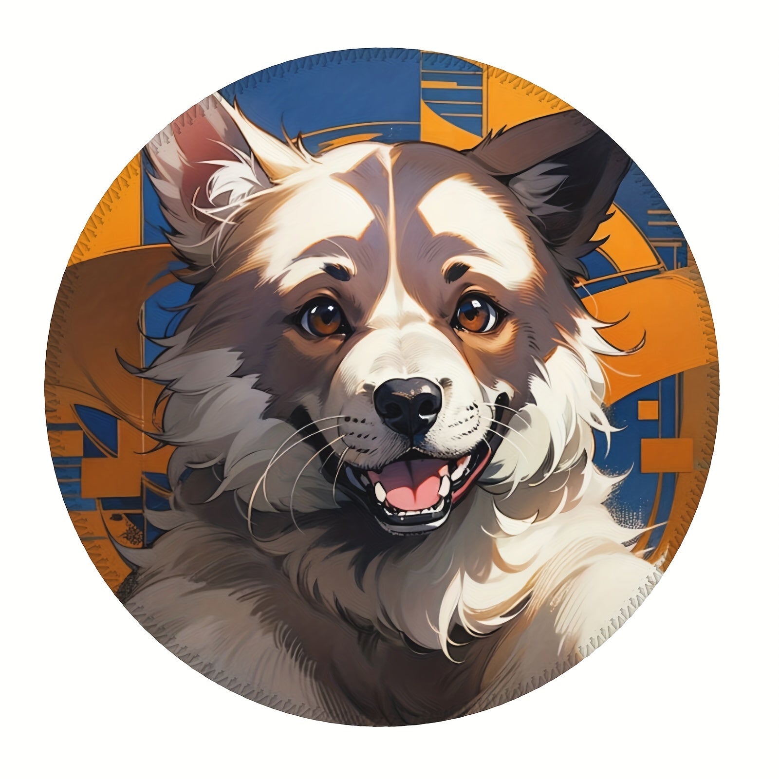 Goofy Dog Pattern Mouse Pad 20x20cm for eSport Work from Home