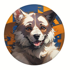 Goofy Dog Pattern Mouse Pad 20x20cm for eSport Work from Home