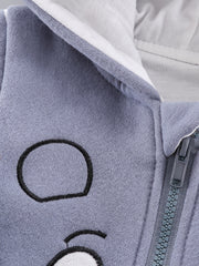 Baby Boys 3D Cartoon Jumpsuit Cotton Hooded Outerwear