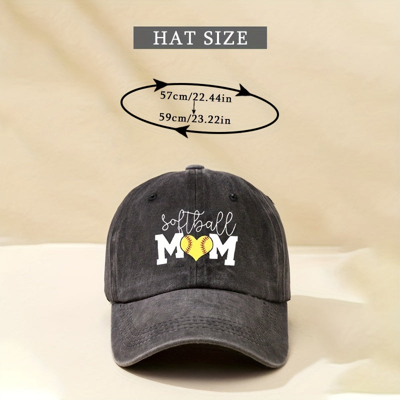 Softball Mom Distressed Sun Hat