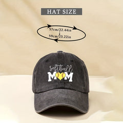 Softball Mom Distressed Sun Hat