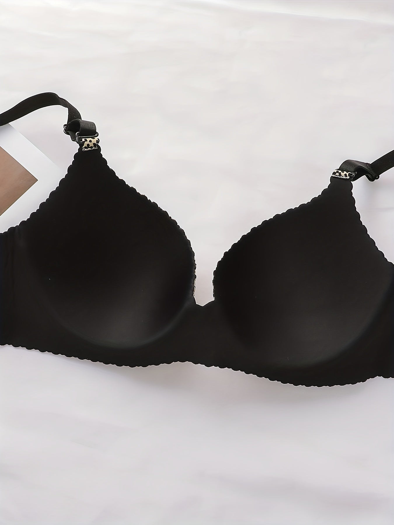 Leopard Print T Shirt Bra Comfy & Breathable Push Up Bra