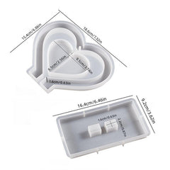 Heart Display Resin Mold for Home Decor & Jewelry Making
