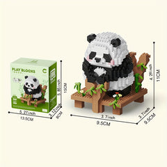 Big Panda Orchid Flowers Micro Building Blocks Educational Toy