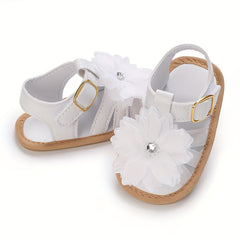 Flower Breathable Sandals for Baby Girls Lightweight Anti Slip Sandals