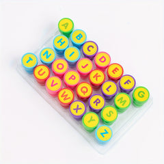 26pcs Student Number Letter Stamps Self Inking Birthday Party Teacher Winter