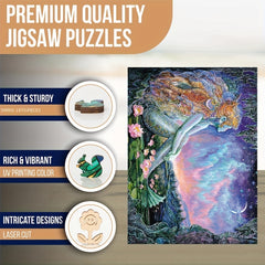 Mermaid Pool Wooden Puzzle for Adults - Creative Gift for Teenagers