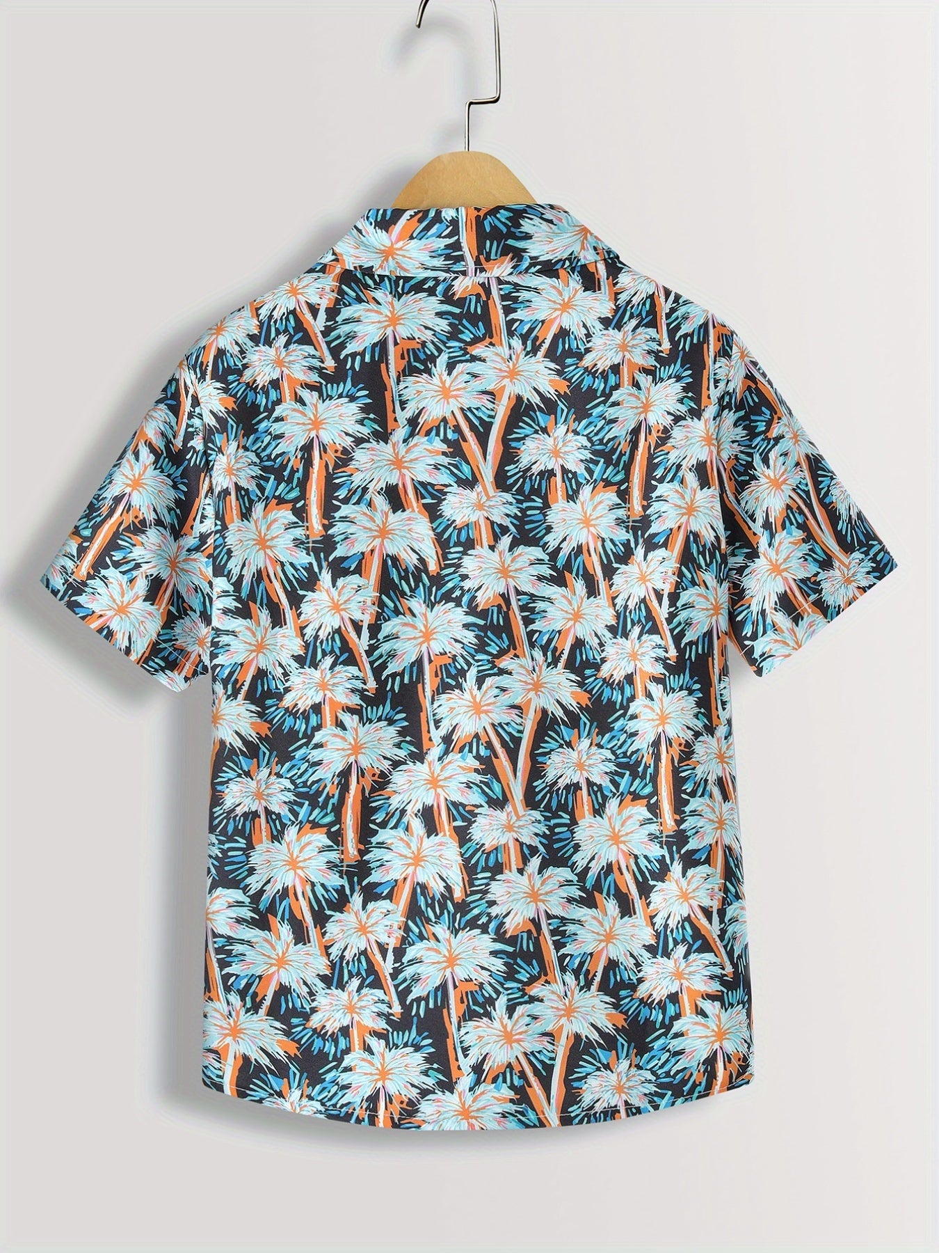 Boys Palm Trees Short Sleeves Shirt