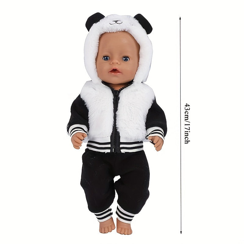 Panda Clothes Set for 43-72 cm Dolls