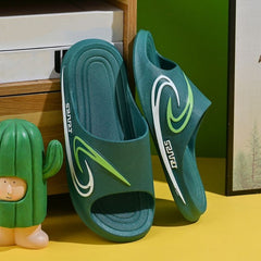 JIAGEYA Men's Slides Lightweight Slippers Open Toe Shoes