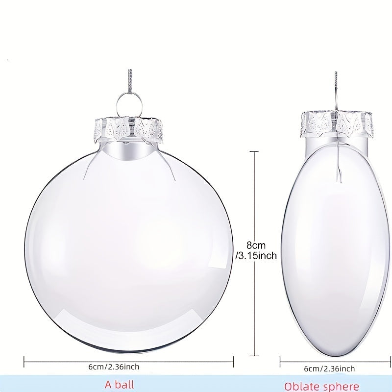 5pcs 60mm DIY Hanging Macaron Hollow Christmas Balls