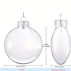 5pcs 60mm DIY Hanging Macaron Hollow Christmas Balls