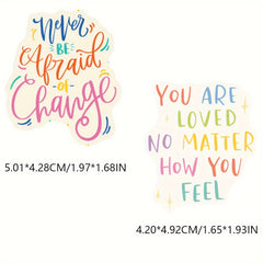 100pcs Waterproof Positive Vinyl Decals for Laptops Water Bottles