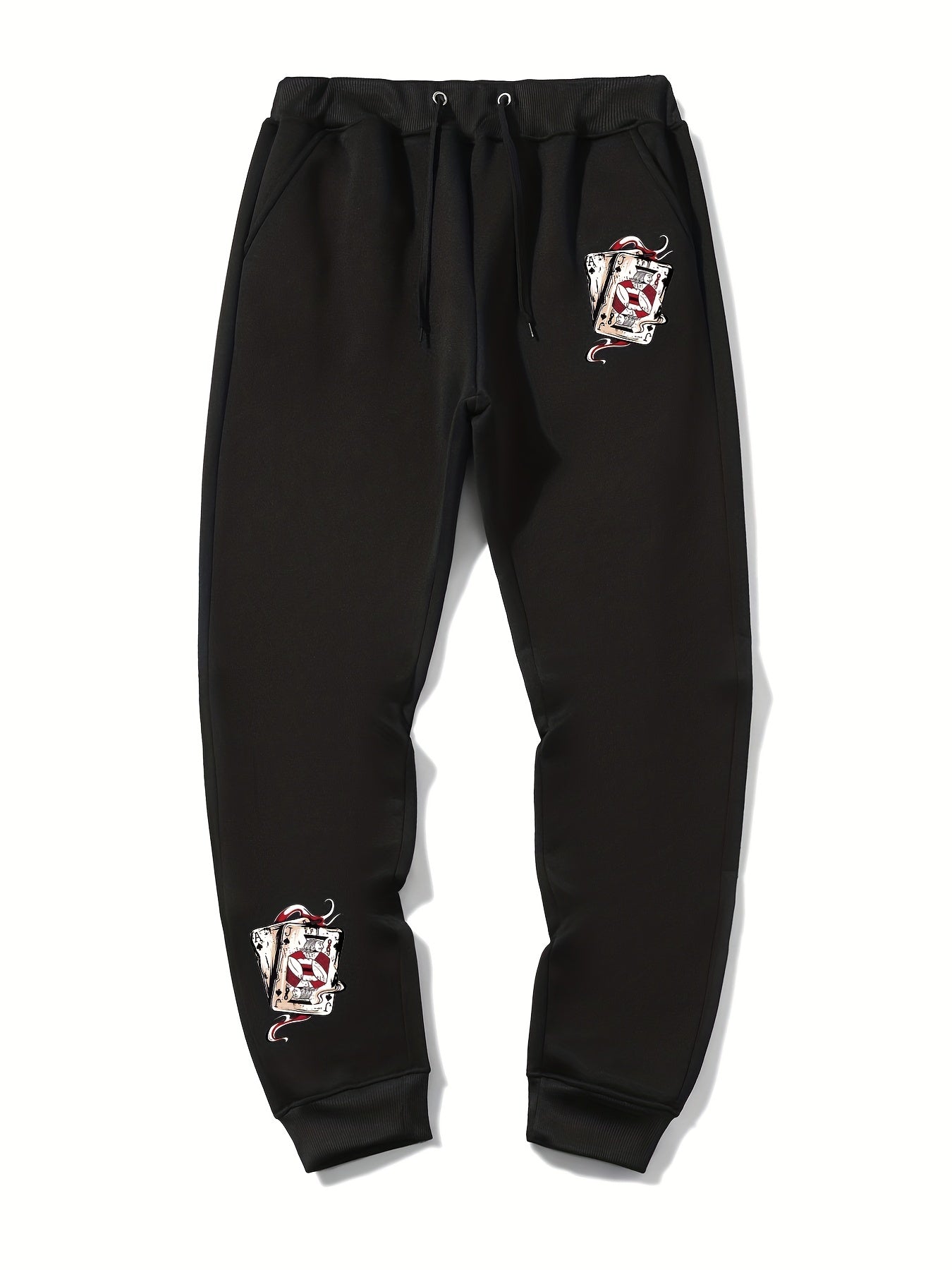 Men's Drawstring Sweatpants With Pockets Loose Casual Jogger Pants