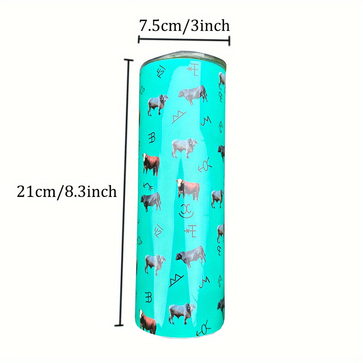 Cartoon Printed Stainless Steel Water Bottle 20oz Leakproof Insulation Cup