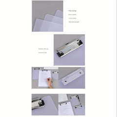 Transparent Minimalist Clipboard Writing Pad Office Folder