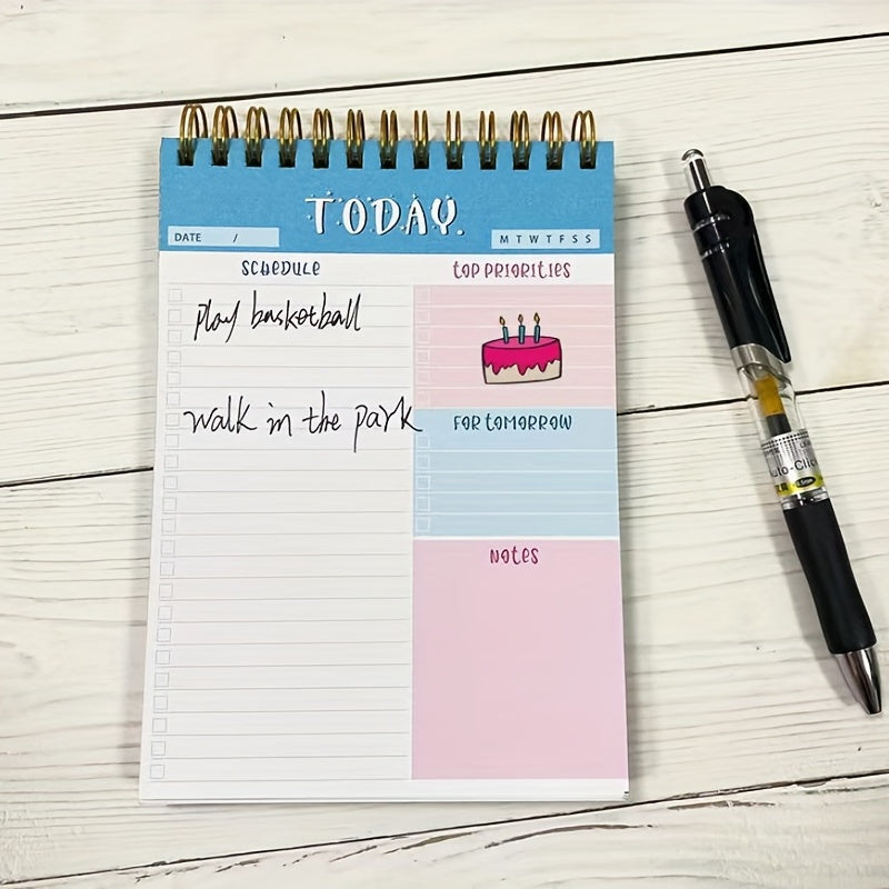 Office Memo Pad Double Coil Sticky Note Notebook Planner Journal