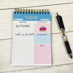Office Memo Pad Double Coil Sticky Note Notebook Planner Journal