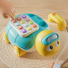 Cartoon Phone Toy with Piano Music and Lights for Babies