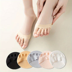 5 Pairs Non-slip Half Palm Socks for High Heels