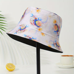 Boho Tie Dye Bucket Hat Vintage Fisherman Cap