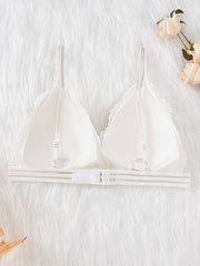 2pcs Lace Wireless Bras Comfy Intimates Bra Women's Lingerie