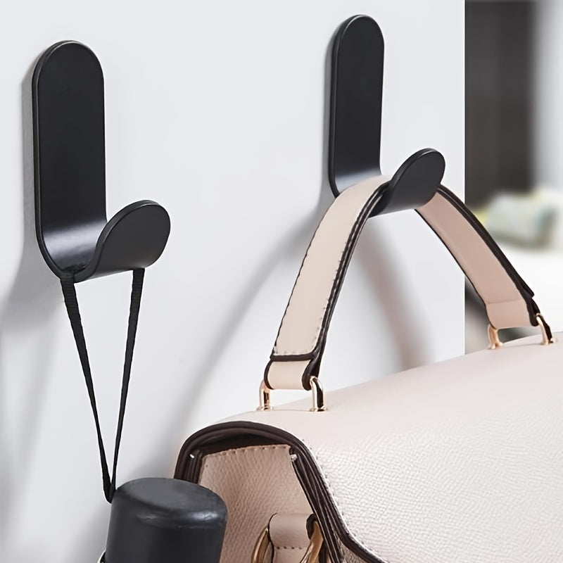 Metal Hooks Coat Bathroom Door Hooks Wall-mounted Adhesive