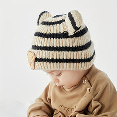 Warm Keeping Bear Hat for Kids 0-3 Years