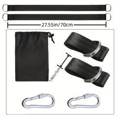 Heavy Duty Tree Swing Sling Set with Safety Latch & Carrying Bag