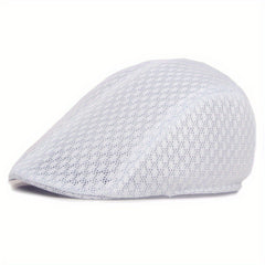 Mesh Breathable Flat Cap Newsboy Hats Sun Protection Visor Hat