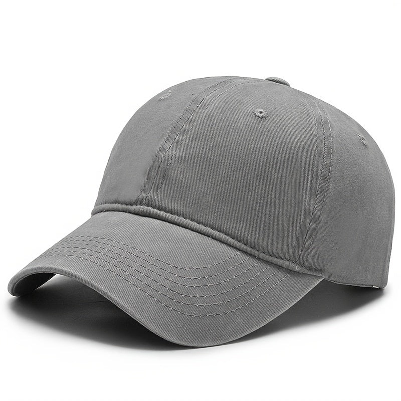Light Board Baseball Cap Versatile Retro Sunshade Solid Adjustable Cap