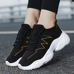Women's Lace up Breathable Running Shoes Lightweight Sports Sneakers