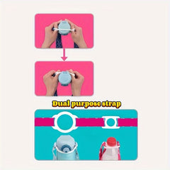 Water Bottle Carrying Rope With Buckle Ring Portable Water Cup Hanging Rope
