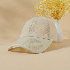 Mesh Hollow Breathable Trucker Hat Unisex Baseball Cap