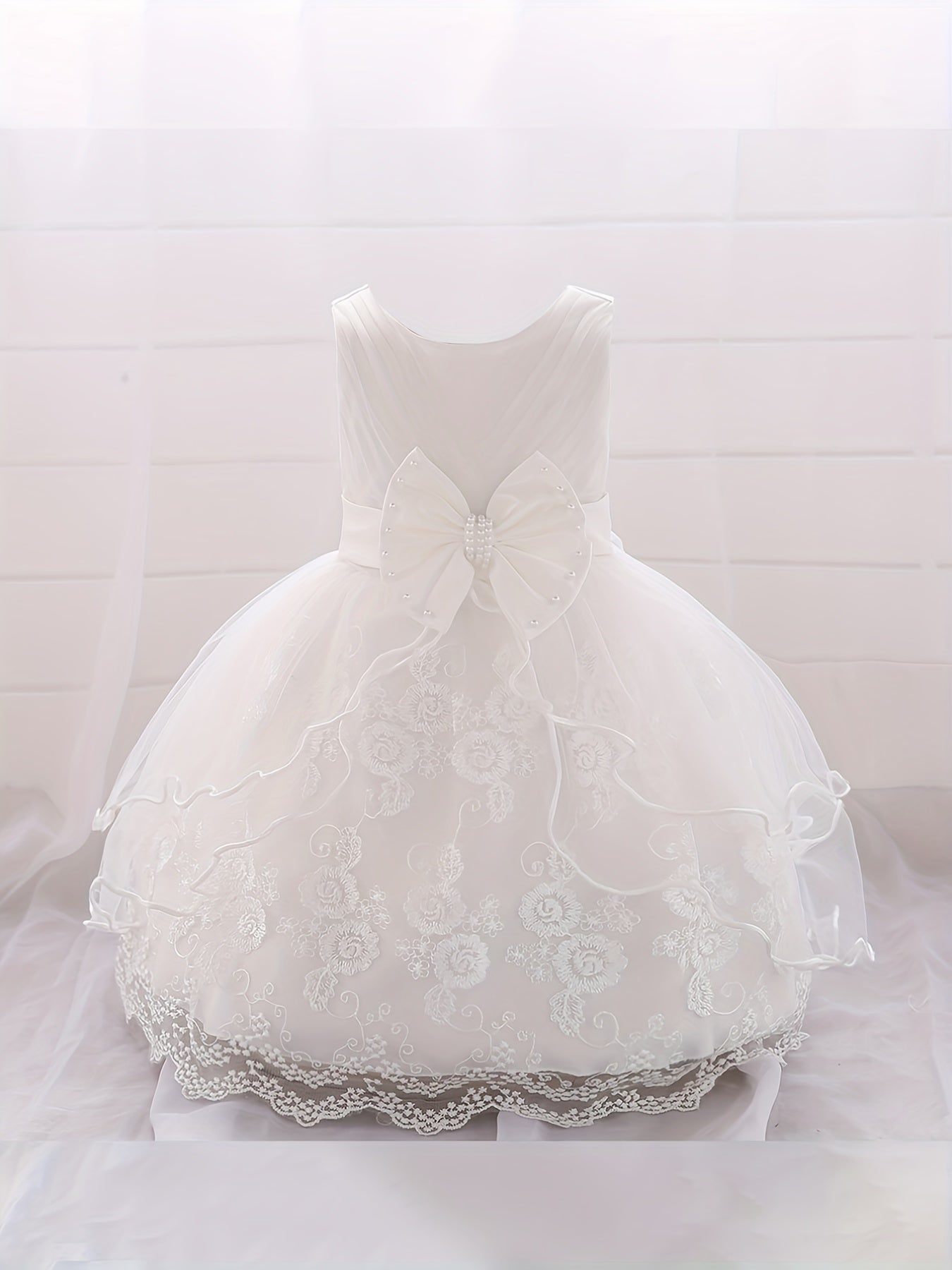 Baby Girls Floral Embroidery Princess Dress