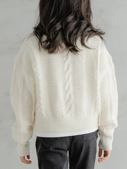 Warm Knit Sweater Girls Comfy Pullover Kids Gift Christmas Fall Winter