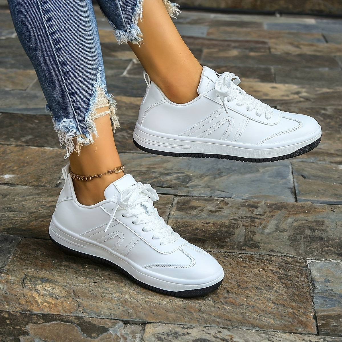 Women's Casual Lace Up Sport Shoes Comfortable & Versatile