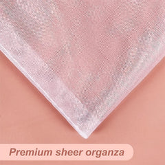 100pcs Organza Bag 9.8 Inches Mesh Drawstring Gift Bag Jewelry Bag