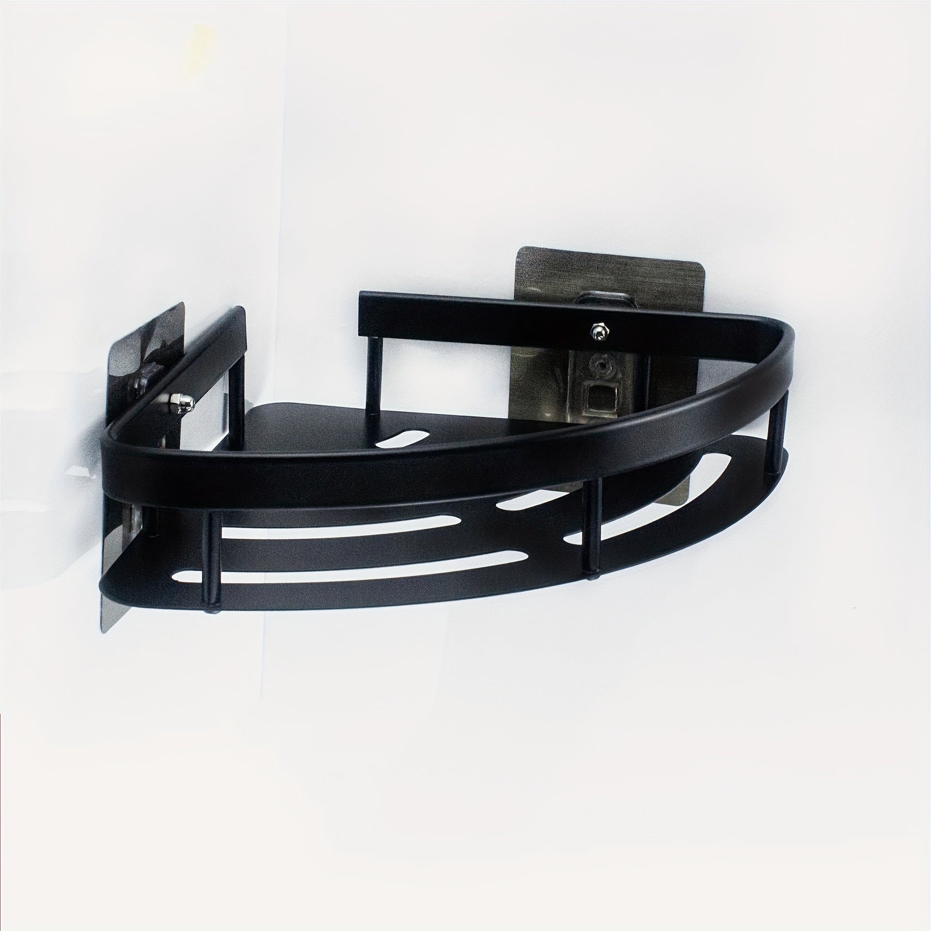 Home Storage Rack Aluminum Square Basket Wall-mounted Shelf for Bathroom Wash
