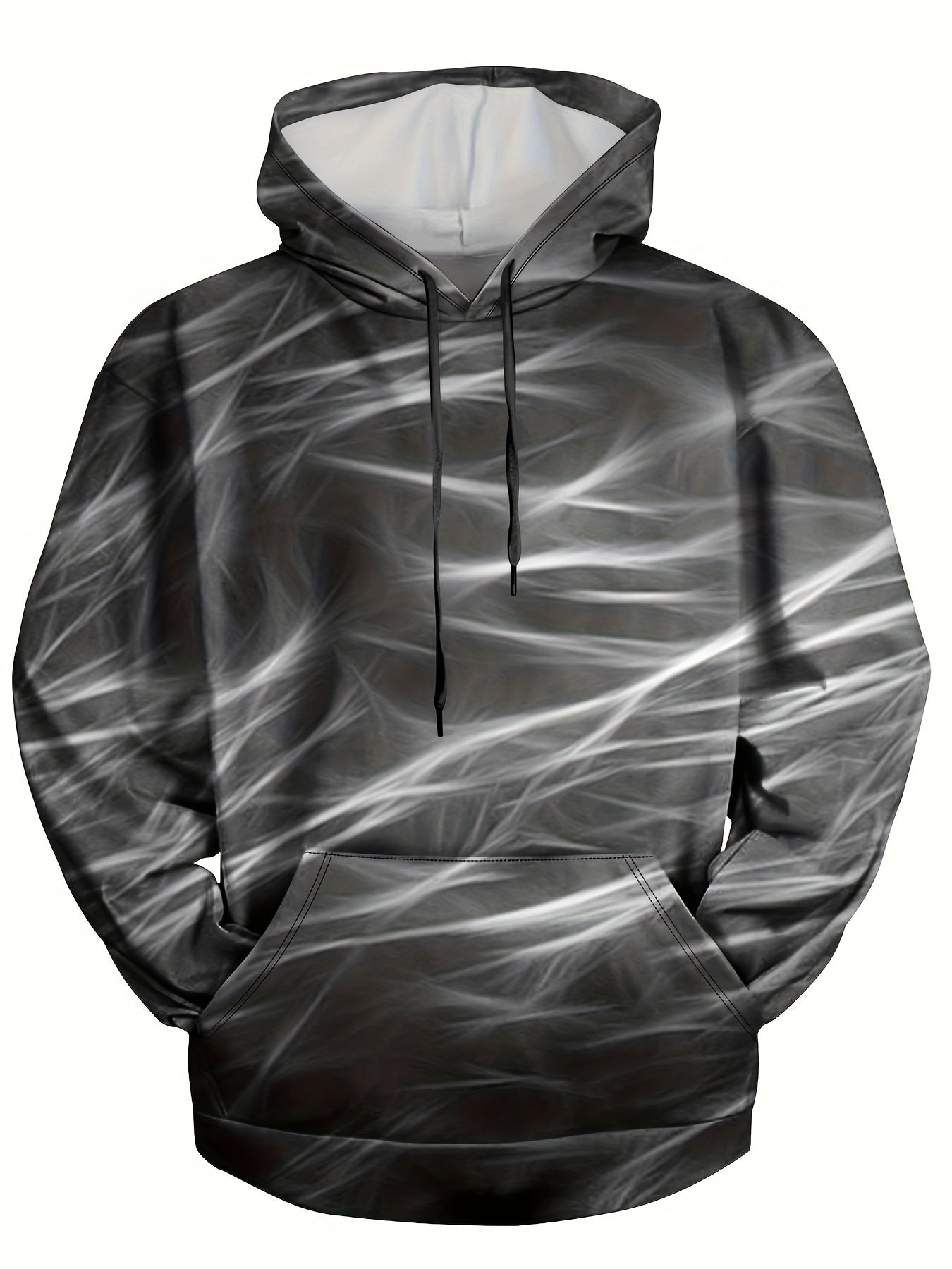 Irregular Pattern Print Hoodie For Men