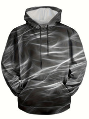 Irregular Pattern Print Hoodie For Men