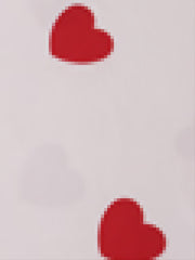 Heart Print Short Sleeve Pajama Set for Women
