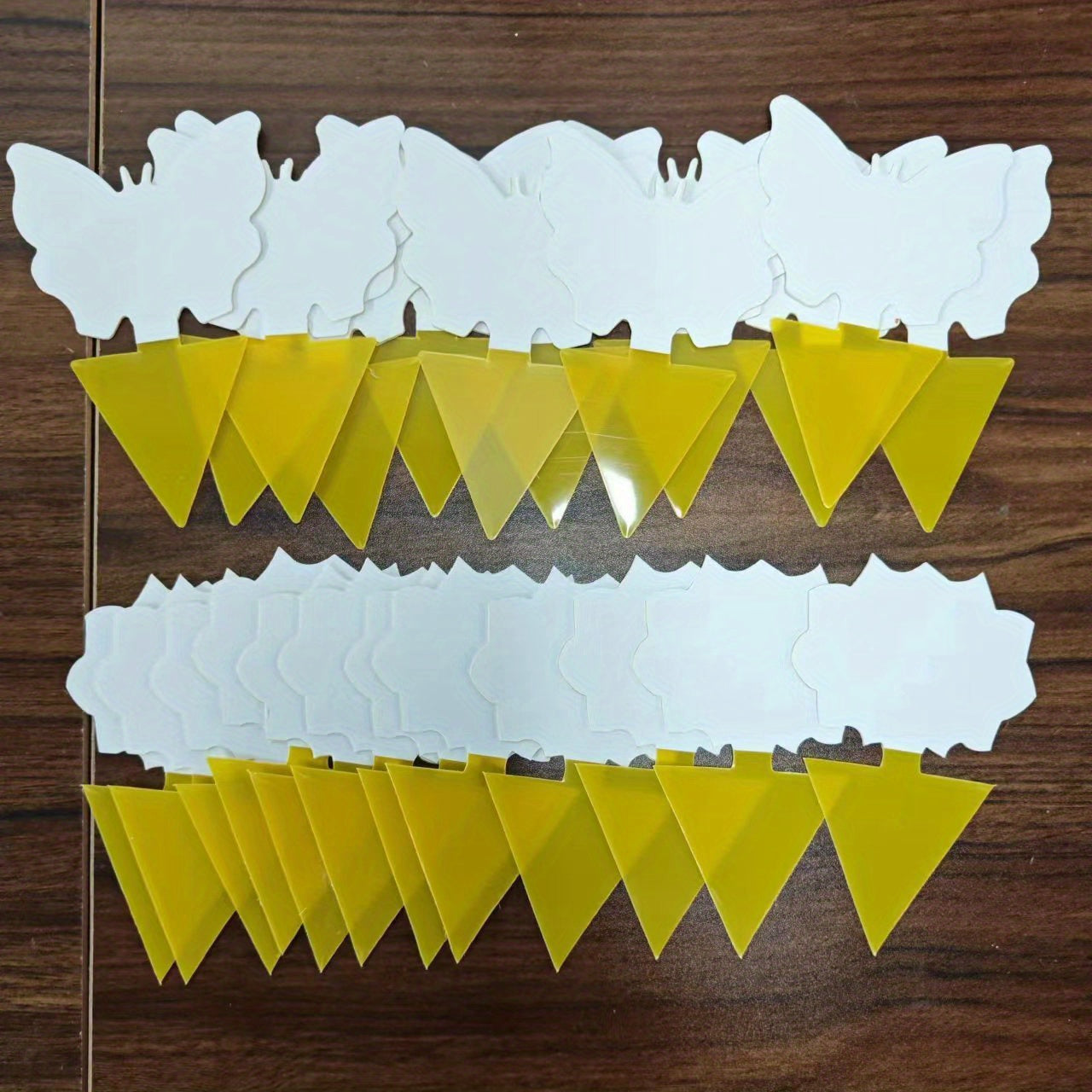 24pcs Fruit Fly Traps Yellow Sticky Bug Traps Non Toxic Indoor Outdoor Plant Pro