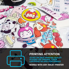 20 Sheets Waterproof Printable Vinyl Sticker Paper