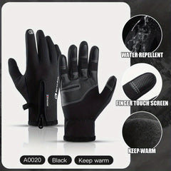 Winter Sports Velvet Warm Gloves Touch Screen Coldproof Ski Cycling Outdoor Glov