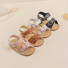 Baby Girls Open Toe Sandals Lightweight Breathable Non-Slip for Summer Vacation