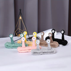 Cartoon Snail Eyes Headband for Women Girls Plush Headdress