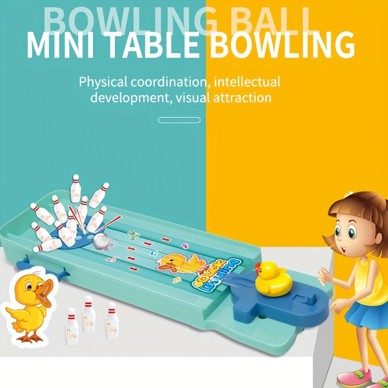Desktop Bowling Indoor Tabletop Game Mini Bowling Toy